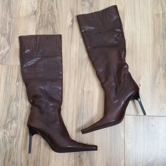 Aldo Shoes - Aldo Brown Tall Heeled Boots